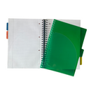 Writing Pad - A4 Spiral Hardback Notebook with Movable Dividers
