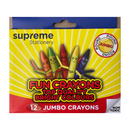 Crayons - Jumbo Coloured Crayons (Set of 12) Supreme