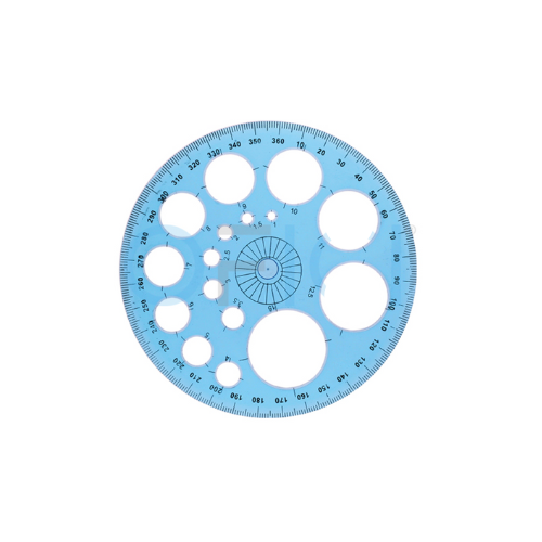 Chemistry / Science Stencil / Protractor / Circle Template