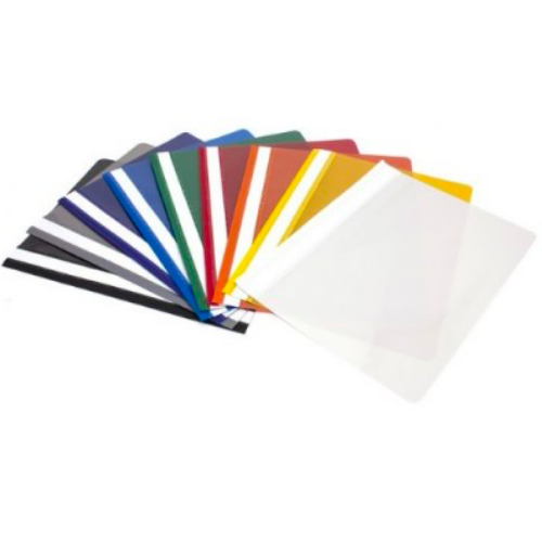 Files - Flat - A4 Plastic Flat File - Random Colours