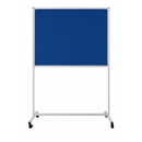 Boards - Felt / Fabric Board with Stand and Wheels (Blue)