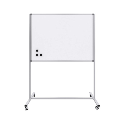 Boards - Whiteboard Magnetic - 90 x 120cm with stand and wheels