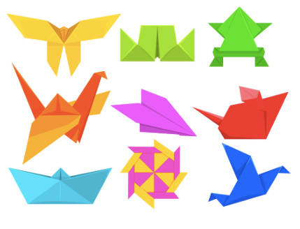 Folding Paper / Origami Paper - 100 sheets assorted colours