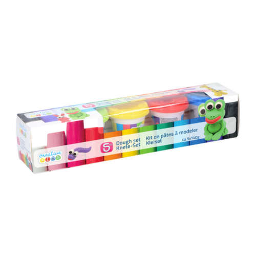 Modelling Material - Playdough Set - 5 tubs of 140g each