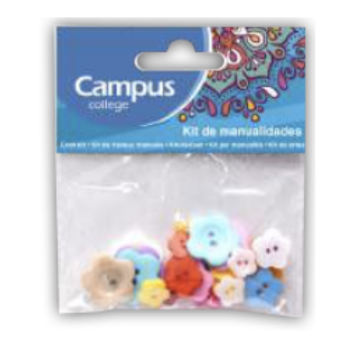Crafts Campus - Flowers / Buttons - (Packet of 25 pieces)