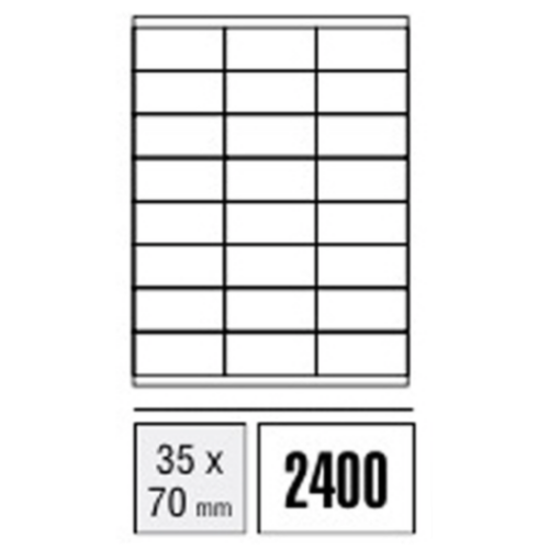 Labels - Computer Labels - 35 x 70mm (Packet x100 sheets)