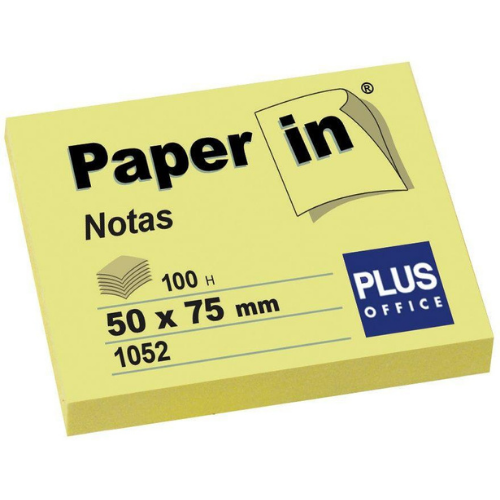 Sticky Notes - Paper In Notes 50x75mm Yellow