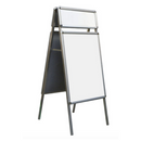 Boards - Whiteboard Double Sided - 90 x 60 cms with aluminium frame