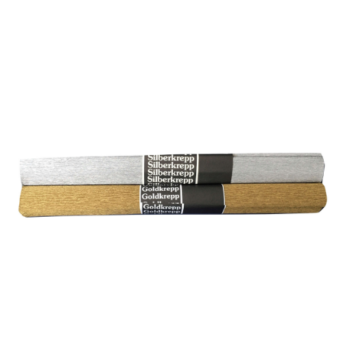 NEW Crepe Paper - (Silver or Gold) (50 x 250 cms)
