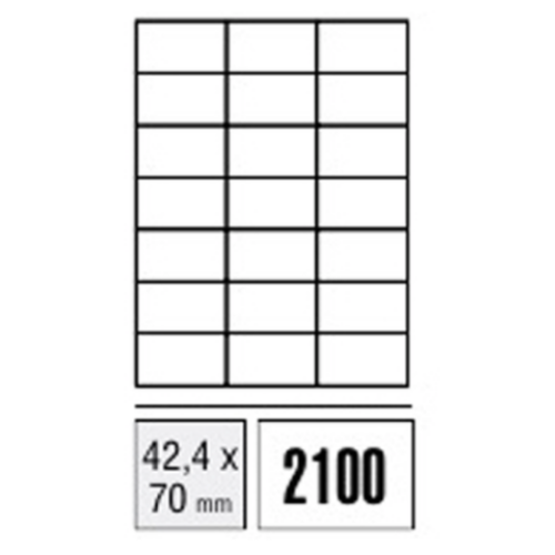 Labels - Computer Labels - 42,4 x 70mm (Packet x100 sheets)