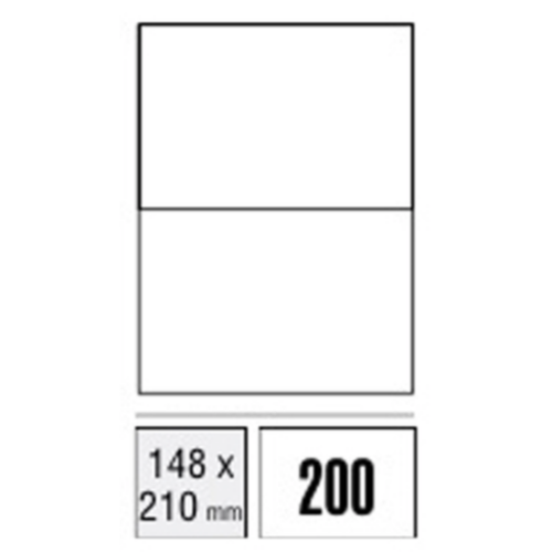 Labels - Computer Labels - 148 x 210mm (Packet x100 sheets)