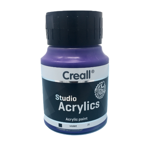 Paint - Acrylic - Acrylic Paint - 500ml (Big) - Professional - Violet (Creall)