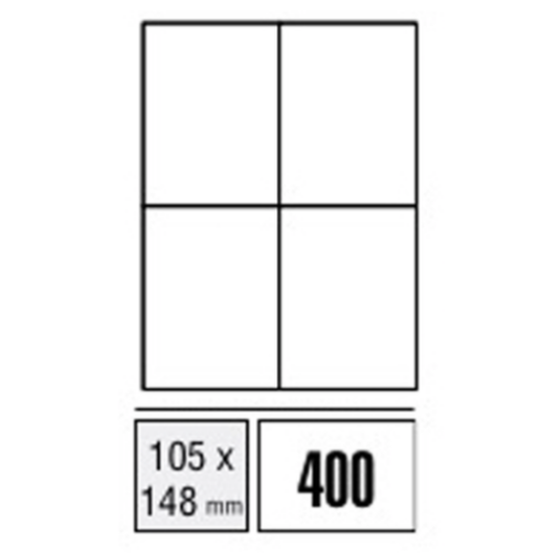 Labels - Computer Labels - 105 x 148mm (Packet x100 sheets)