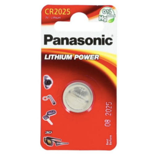 Batteries - 3V Lithium - Panasonic CR2025