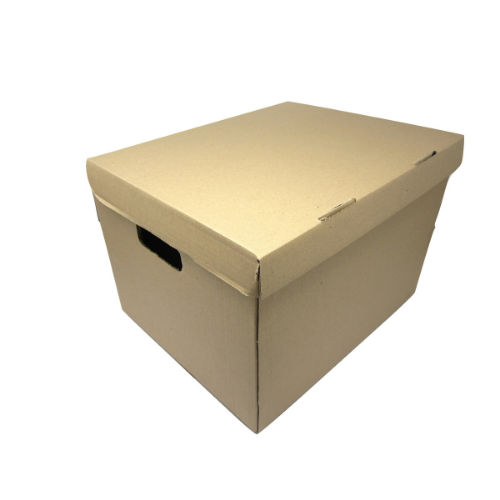 Files -  Box - Brown American Archive Box with Lid