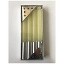 Long Candles with Silver Base (x4)