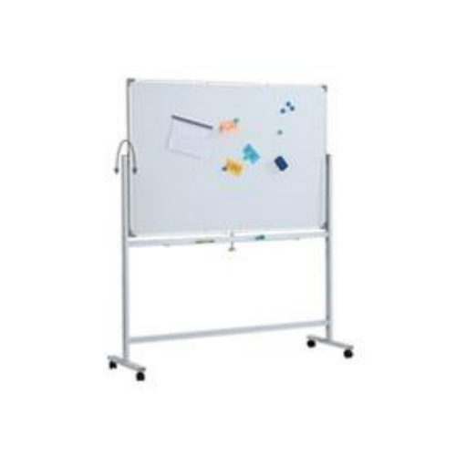 Boards - Whiteboard Magnetic - 90 x 120cm with stand and wheels