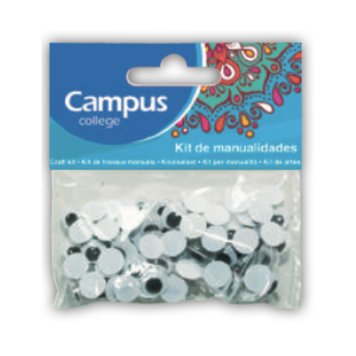 Crafts Campus - Wiggle Eyes - 10mm (Packet of 100 pcs.)