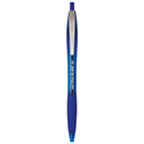 Pen - Unimax Ultra Glide Blue Gel Pen - Retractable with finger cushion